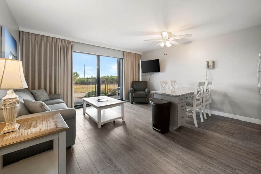 Surf Suites living and dining area