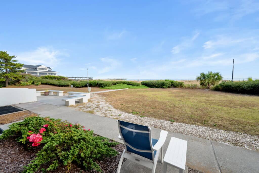 view of dunes from ground level rooms