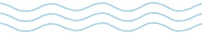 Three hand-drawn blue wavy lines representing ocean waves